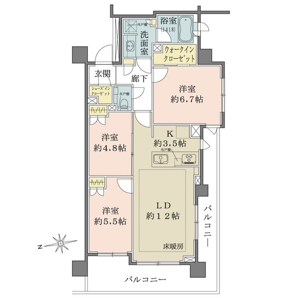 グランドメゾン等々力レジデンスの間取図