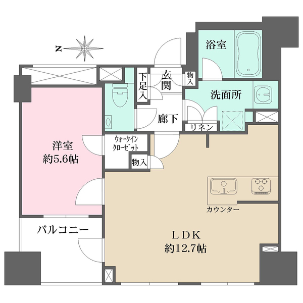 クリオ東日本橋の間取図