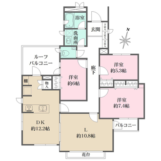 グランフォルム中野区江原町の間取図
