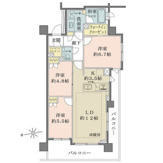 グランドメゾン等々力レジデンスの間取図