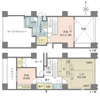 ワールドシティタワーズブリーズタワーの間取図