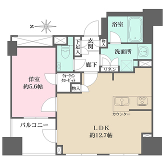 クリオ東日本橋の間取図