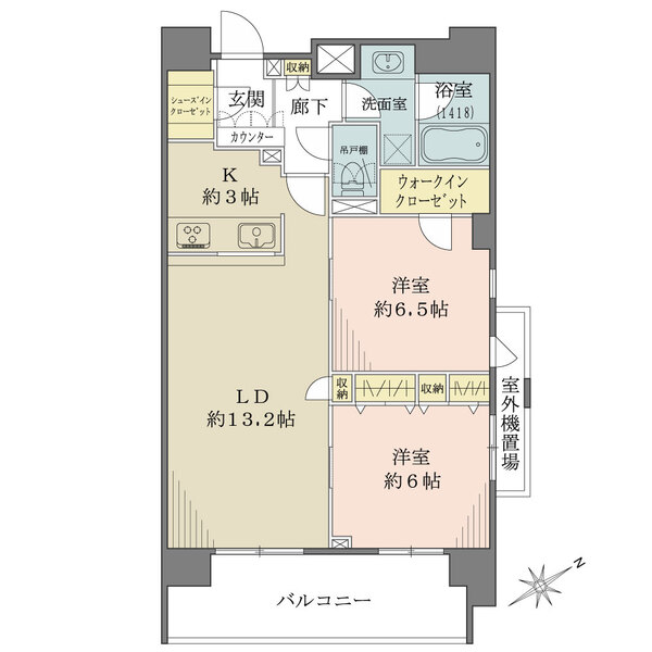 クリオ松戸伍番館の間取図