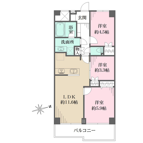 ガーデンプラザ柴又壱番館の間取図