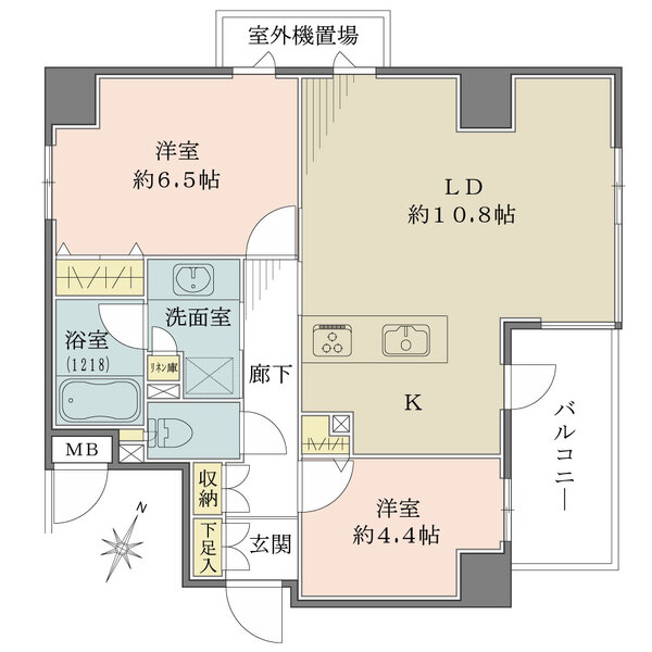 北柏パークハウスの間取図