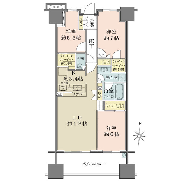 BELISTA都立汐入公園の間取図