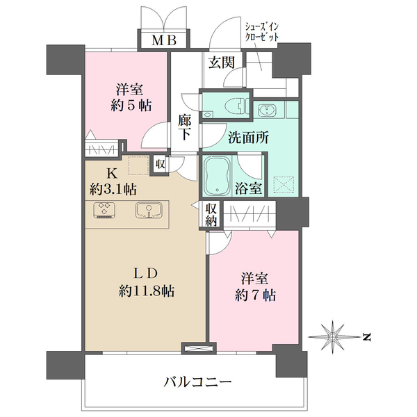 浅草タワーの間取図