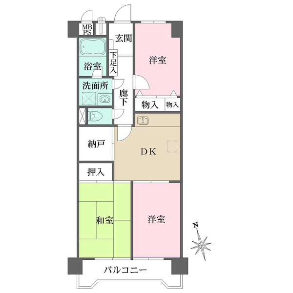 シャンボール尾久の間取図