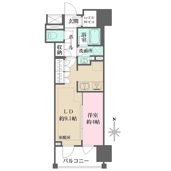 サンウッド錦糸町フラッツの間取図