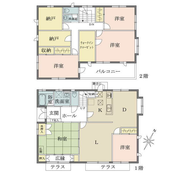 足立区中川4丁目土地の間取図