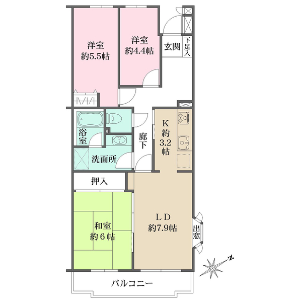 リーベスト松戸IIの間取図