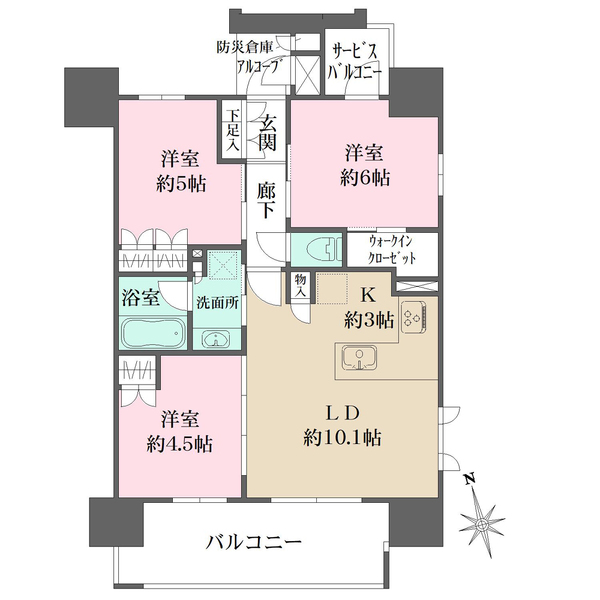 ワザック江戸川・船堀の間取図