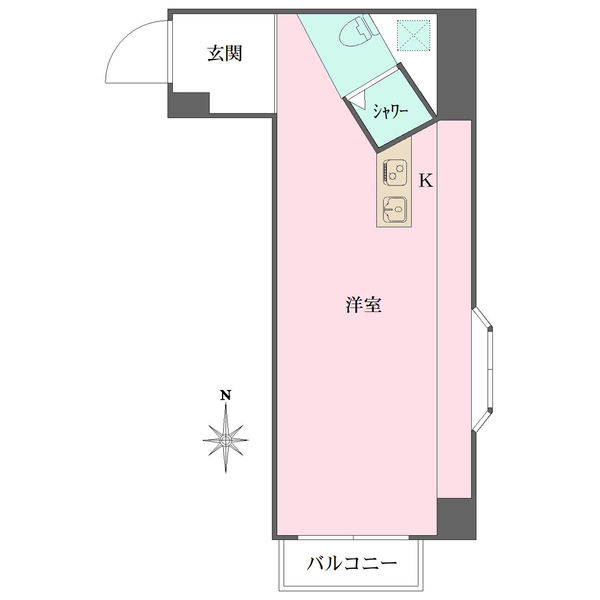 陽輪台みかみの間取図