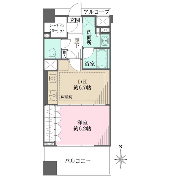 レクセルステージ東京の間取図