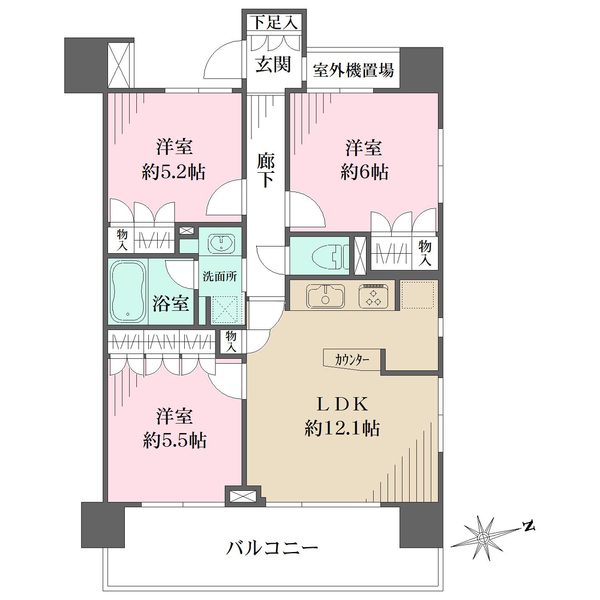 藤和シティホームズ御徒町IIIパークサイドの間取図