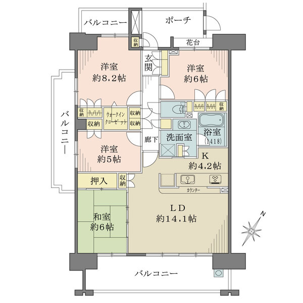 千葉みなとパークハウス　弐番館の間取図