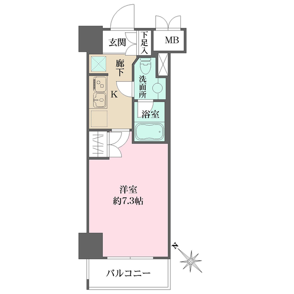 パティーナ川崎南DUOの間取図