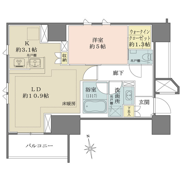 ザ・パークハウス上野の間取図