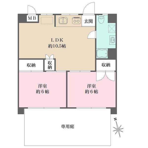 下高井戸ハイムの間取図