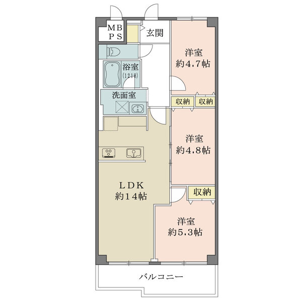 ニックハイム渋江公園の間取図