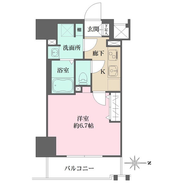 CREVISTA元浅草の間取図