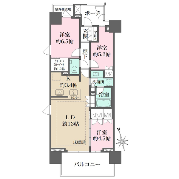 ザ・パークハウス浅草の間取図