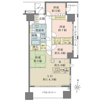 BELISTA都立汐入公園の間取図