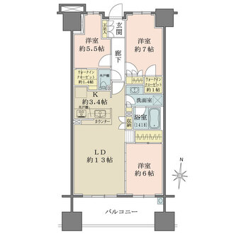 BELISTA都立汐入公園の間取図
