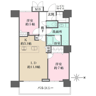 浅草タワーの間取図