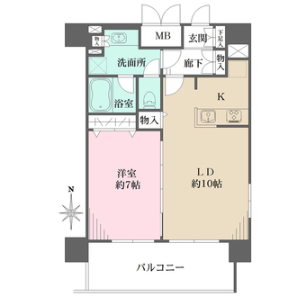 メインステージ浅草橋の間取図
