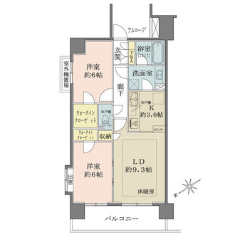 グランフラッツ千住3丁目の間取図