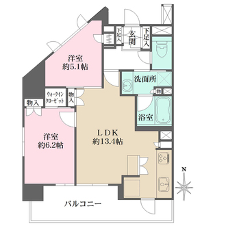 ザ・パークハウス五反野の間取図