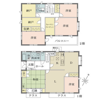 足立区中川4丁目土地の間取図