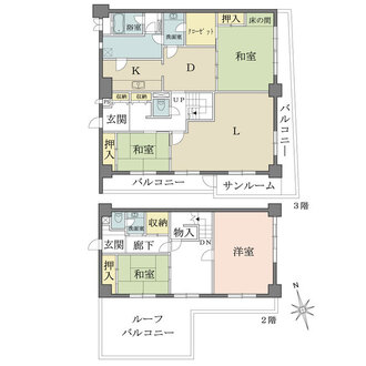 サンタウン立花の間取図