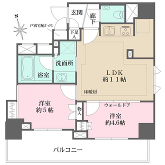 ザ・パークハウス松戸本町の間取図