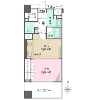 レクセルステージ東京の間取図