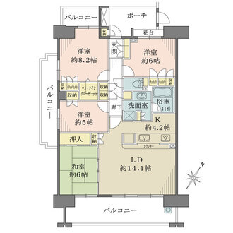 千葉みなとパークハウス　弐番館の間取図