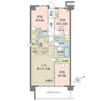 ザ・パークハウスオイコス八潮の間取図