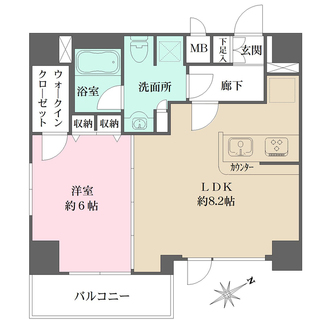 レアライズ浅草の間取図