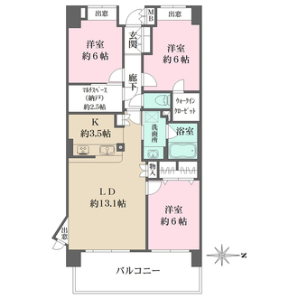 ラスティアガーデンの間取図
