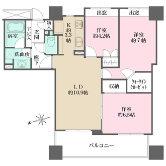 アトラスタワー北千住の間取図