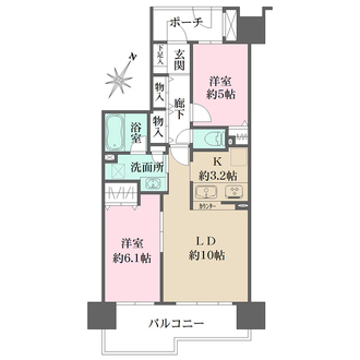 コスモ日暮里シティフォルムの間取図
