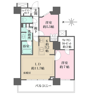 浅草タワーの間取図
