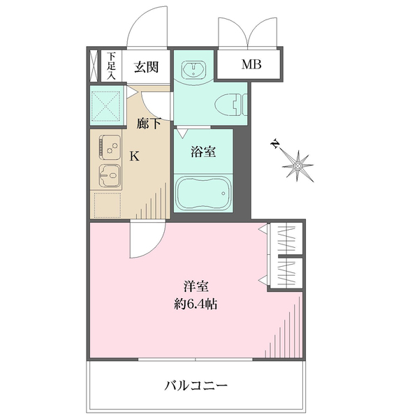 ユナイテッドグロー高田馬場の間取図