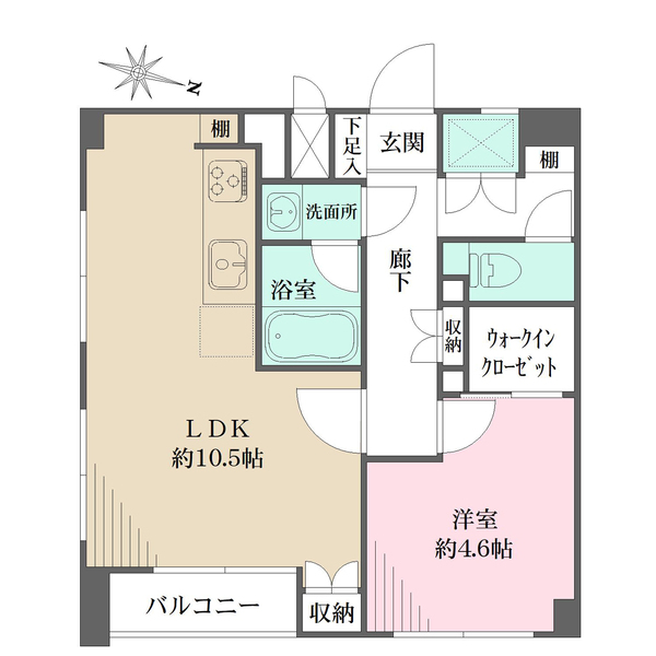 光荻窪マンションの間取図