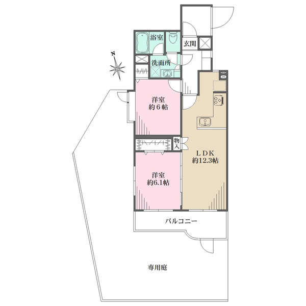 グリーンキャピタル中野江原町の間取図