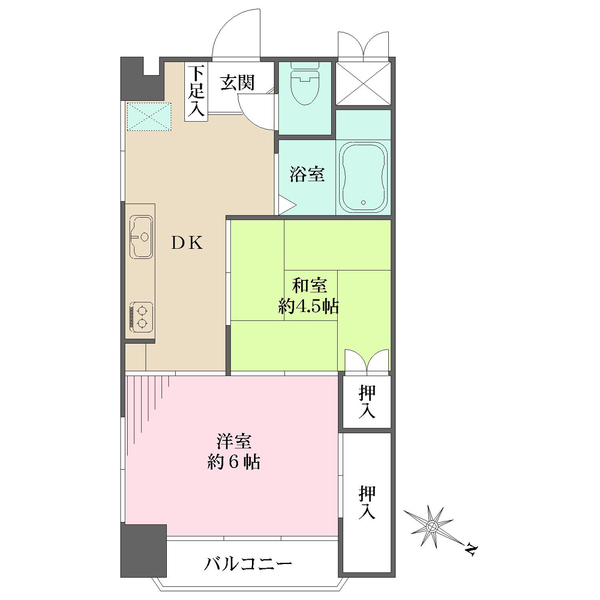 セブンスターマンション護国寺の間取図