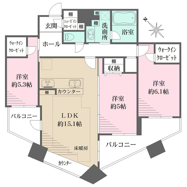 新宿アインスタワーの間取図