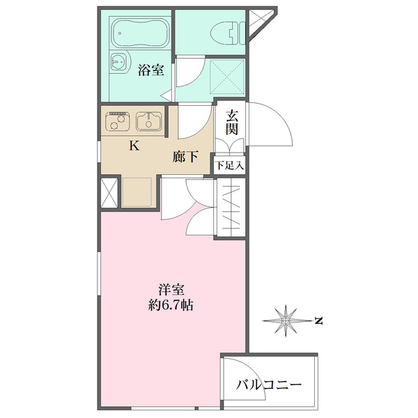 ヴェルト笹塚ツインIIの間取図