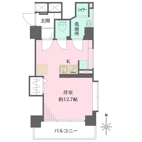 千駄ヶ谷フラワーマンションの間取図